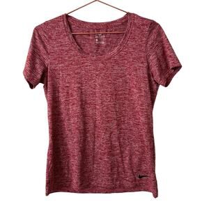 Nike Legend Dry Training Scoop Neck Tee T-shirt short sleeve Heather red 902082